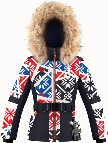 POIVRE BLANC-Veste De Ski / Snow Poivre Blanc 1003 Print Scarlet Red Fille-0