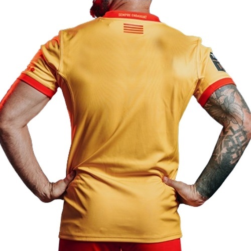 adidas-Maillot Replica Extérieur USAP Adidas Perpignan 24/25 Adulte-1