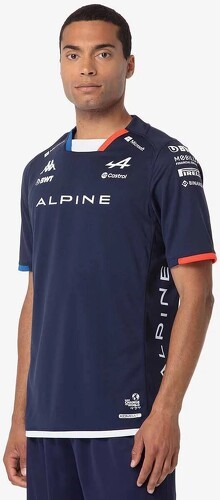 KAPPA-Maillot Kombat France Ocon BWT Alpine F1 Team Bleu Homme-2