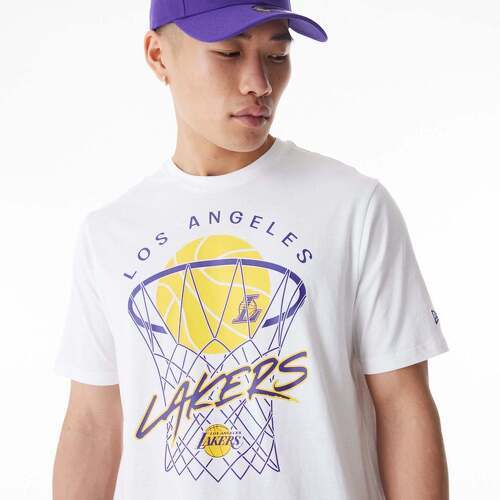 NEW ERA-T-shirt Los Angeles Lakers NBA Net Graphic-1