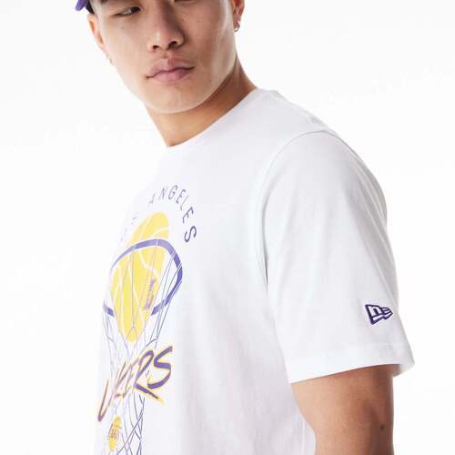 NEW ERA-T-shirt Los Angeles Lakers NBA Net Graphic-2