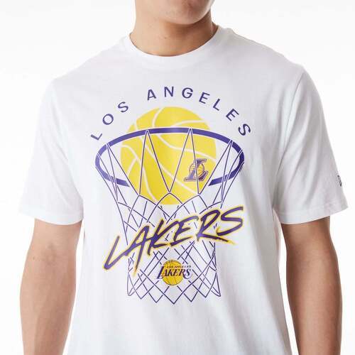 NEW ERA-T-shirt Los Angeles Lakers NBA Net Graphic-3