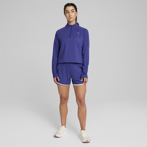 PUMA-Haut à 1/4 zip PUMA RUN CLOUDSPUN Femme-2