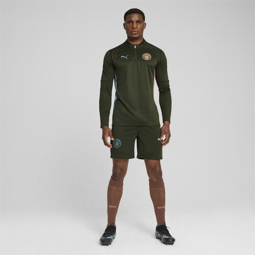 PUMA-Haut d'entraînement à 1/4 zip Manchester City Homme-2