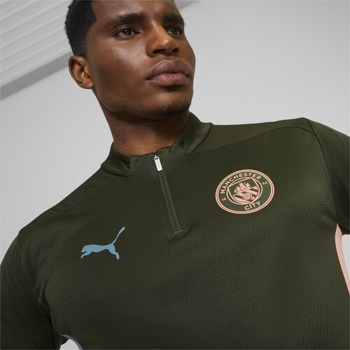 PUMA-Haut d'entraînement à 1/4 zip Manchester City Homme-4