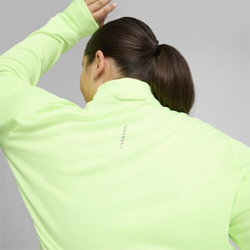 PUMA-Haut en polaire à 1/2 zip PUMA RUN Grid Femme-4