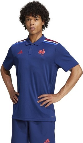 adidas-Polo Domicile XV de France Supporter Adulte Bleu marine-2