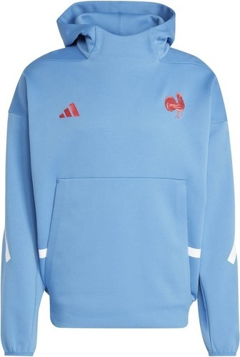 adidas-Sweat à capuche XV de France Adidas Bleu ciel-image-1