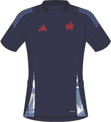 adidas-T-shirt d'entraînement Adidas de l'Équipe de France Marine-0