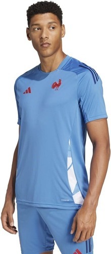 adidas-T-shirt d'entraînement Adidas Équipe de France Bleu ciel-2