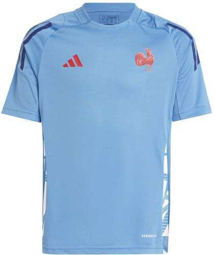 adidas-T-shirt d'entraînement Adidas Équipe de France pour enfant Bleu ciel-image-1