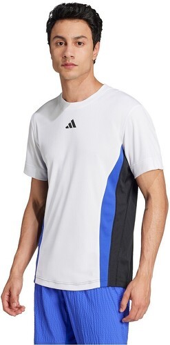 adidas Performance-FLFT TEE PRO WHITE/LUCID BLUE/BLACK-1