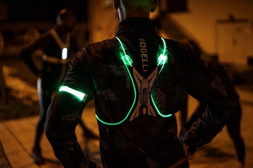 Rogelli-Gilet De Securite Haute Visibilite Spider Led Vest - Unisexe - Vert-4