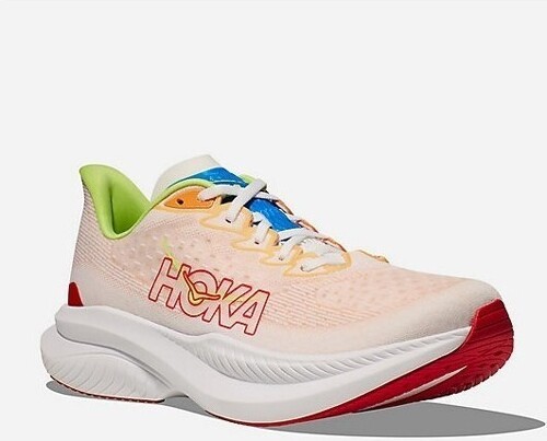 HOKA ONE ONE-MACH 6 Blanc / Orange / Vert AH 2024-2