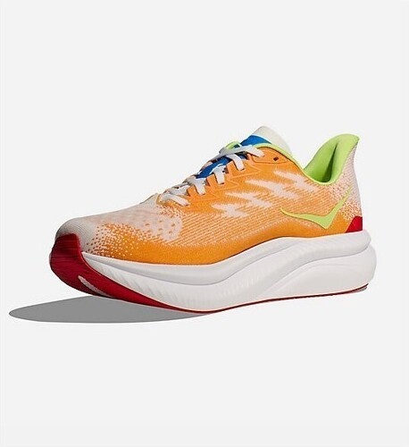 HOKA ONE ONE-MACH 6 Blanc / Orange / Vert AH 2024-3