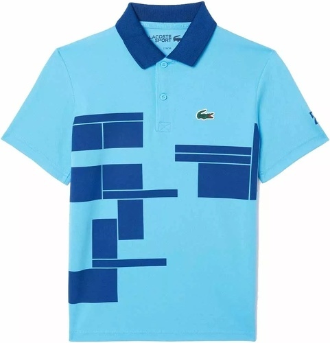 LACOSTE-Polo Lacoste Tennis Novak Djokovic Junior Bleu-0