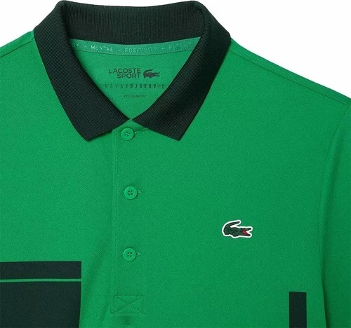 LACOSTE-Polo Lacoste Tennis Novak Djokovic Vert Version Fan-2