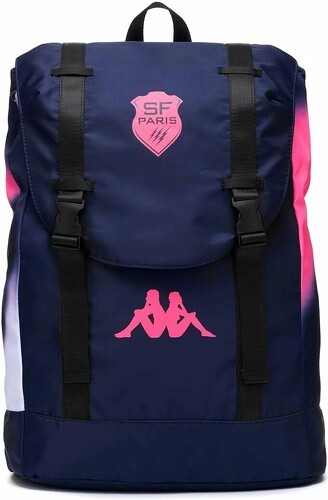 KAPPA-Sac à dos Arecko Kappa Stade Français Paris Officiel Rugby Bleu/Rose Unisexe-1