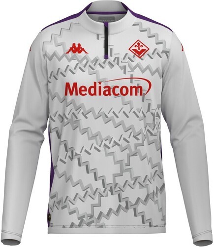 KAPPA-Sweatshirt Fiorentina Ablaspre Pro 8 Officiel Football Blanc Homme-1