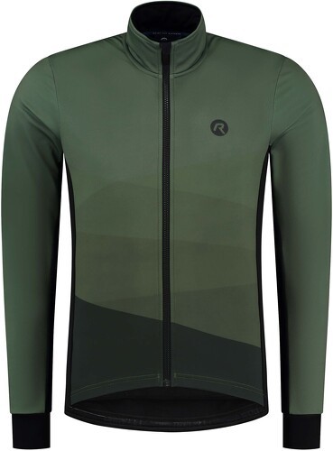 Rogelli-Veste Velo Manches Longues Hiver Tarax - Homme - Vert militaire-0