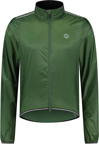 Rogelli-Veste Velo Manches Longues Pluie Vent Essential - Homme - Vert militaire-0