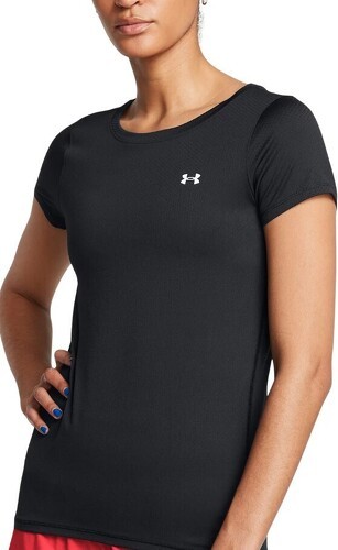 UNDER ARMOUR-T-shirt HeatGear Armour Black/White-image-1