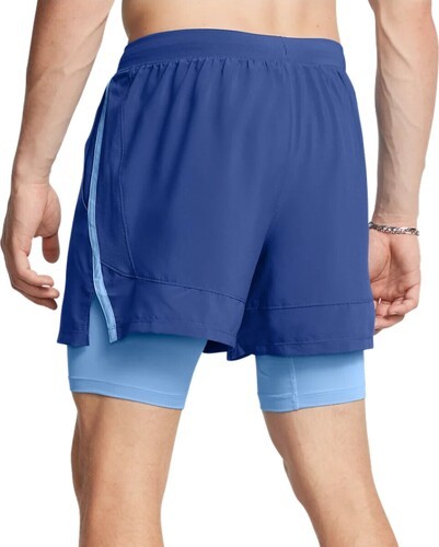 UNDER ARMOUR-Shorts Launch 2-in-1 13Cm Tech Blue/Horizon Blue-1