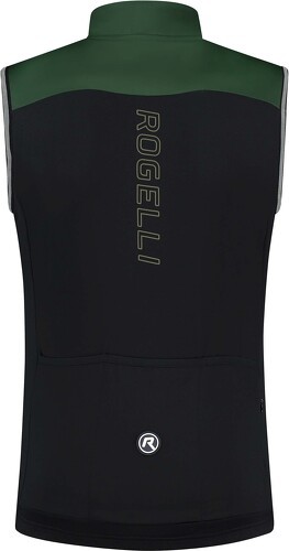 Rogelli-Gilet Coupe-Vent Velo Essential - Homme - Vert militaire-1