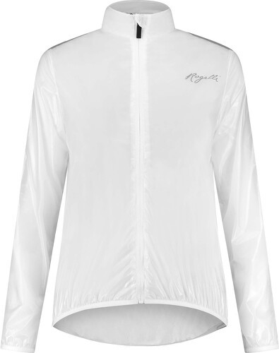 Rogelli-Veste Velo Manches Longues Pluie Vent Emergency - Femme - Blanc-0