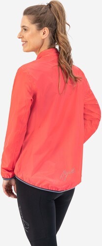 Rogelli-Veste Velo Manches Longues Pluie Vent Essential - Femme - Coral-3