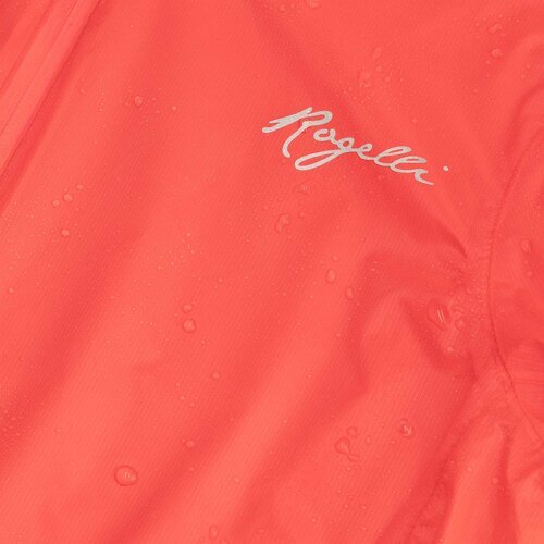 Rogelli-Veste Velo Manches Longues Pluie Vent Essential - Femme - Coral-4