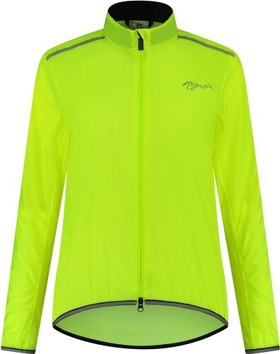 Rogelli-Veste Velo Manches Longues Pluie Vent Essential - Femme - Jaune-0