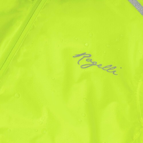 Rogelli-Veste Velo Manches Longues Pluie Vent Essential - Femme - Jaune-4