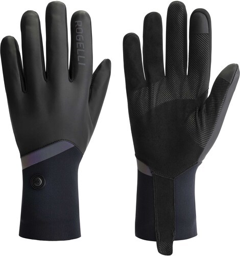 Rogelli-Gants de vélo Hiver -  Hommes Femmes - Noir - Rogelli Distance-image-1