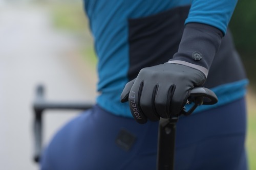 Rogelli-Gants de vélo Hiver -  Hommes Femmes - Noir - Rogelli Distance-3