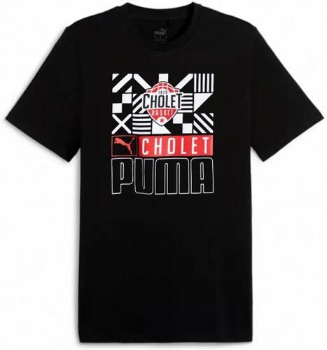 PUMA-Cholet Basket T-Shirt Noir Homme Puma-0