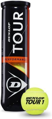 DUNLOP-Tube de 4 balles de tennis Dunlop Tour Performance-image-1