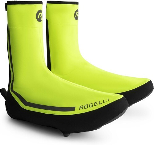 Rogelli-Couvre-chaussures Hommes Femmes - Jaune - Rogelli Essential HI VIS-image-1