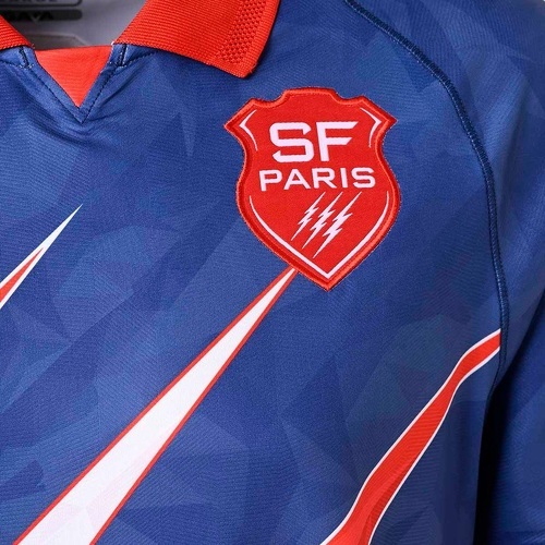 KAPPA-Maillot Kombat Away Stade Francais Paris Bleu Homme-2