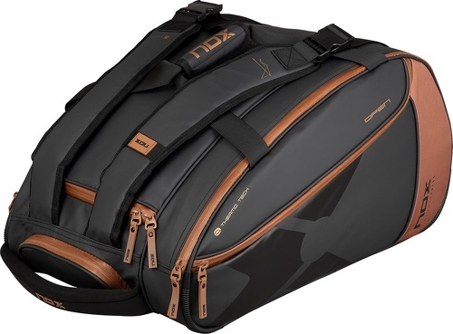 Nox-Nox Luxury Open Series Padelbag Black Brown-2