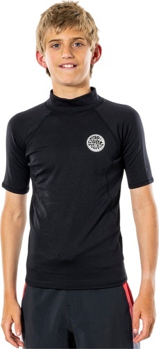 RIP CURL-Rip Curl Enfants Top à Manches Courtes Thermopro - Black-1