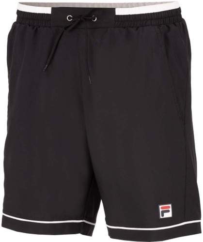 FILA-Short Fila Steve Noir / Blanc-0