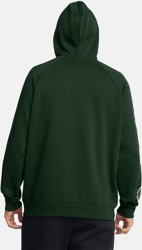 UNDER ARMOUR-Sweat à capuche UA Rival Fleece High Brand Read Logo Hoodie vert forêt-3