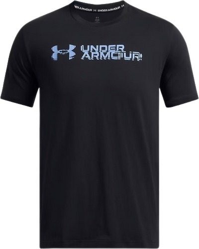 UNDER ARMOUR-T-shirt Under Armour Sliced Wordmark pour homme noir-0