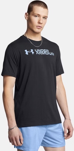 UNDER ARMOUR-T-shirt Under Armour Sliced Wordmark pour homme noir-2