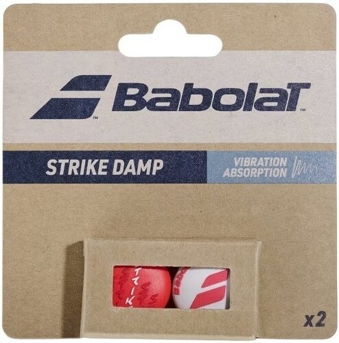 BABOLAT-STRIKE DAMP X2 Blanc / Rouge-0