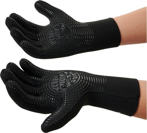 RIP CURL-Rip Curl Enfants Dawn Patrol 2mm Gants - Black-0