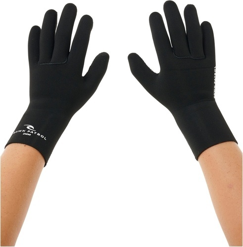 RIP CURL-Rip Curl Enfants Dawn Patrol 2mm Gants - Black-3