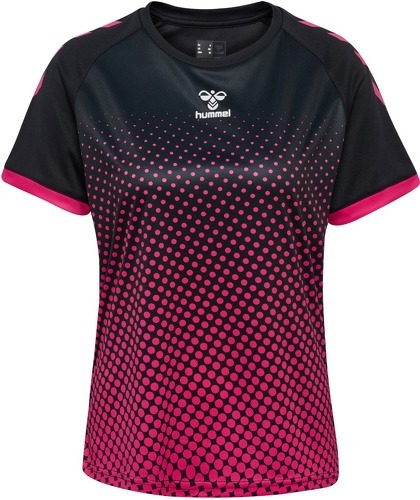 HUMMEL-Maillot Hummel Graphic Femmes noir/rose-0