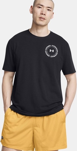 UNDER ARMOUR-T-shirt Under Armour pour homme motif radial UA Wordmark noir-2